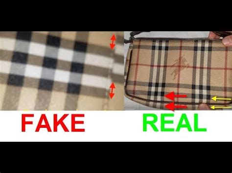 how to spot a fake haymarket burberry bag|pre owned burberry bags.